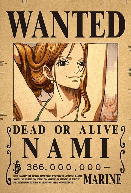 Poster de Recompensa Luffy e outros | One Piece - Cultura Otaku Store
